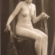 vintage photo of nude woman